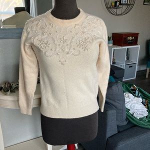 Vintage late 80’s / early 90’s cream sweater